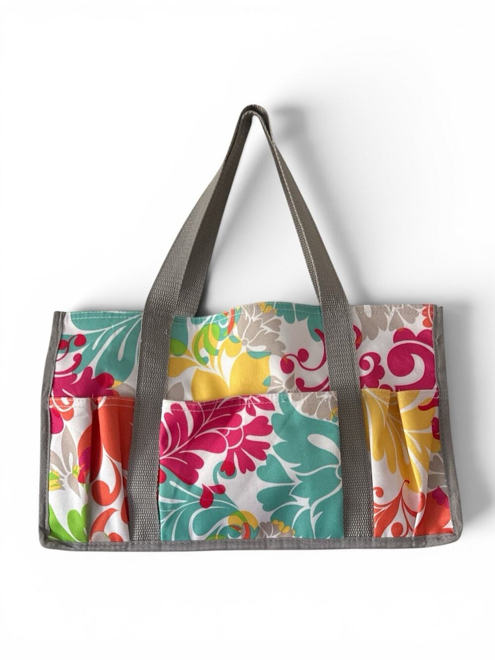 Thirty One Keep it Caddy Organizers Picnic Storage Tote Island Damask 13”